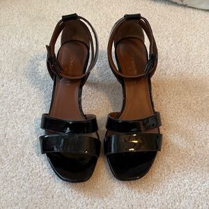 Donald J. Pliner Black Patent Sandals